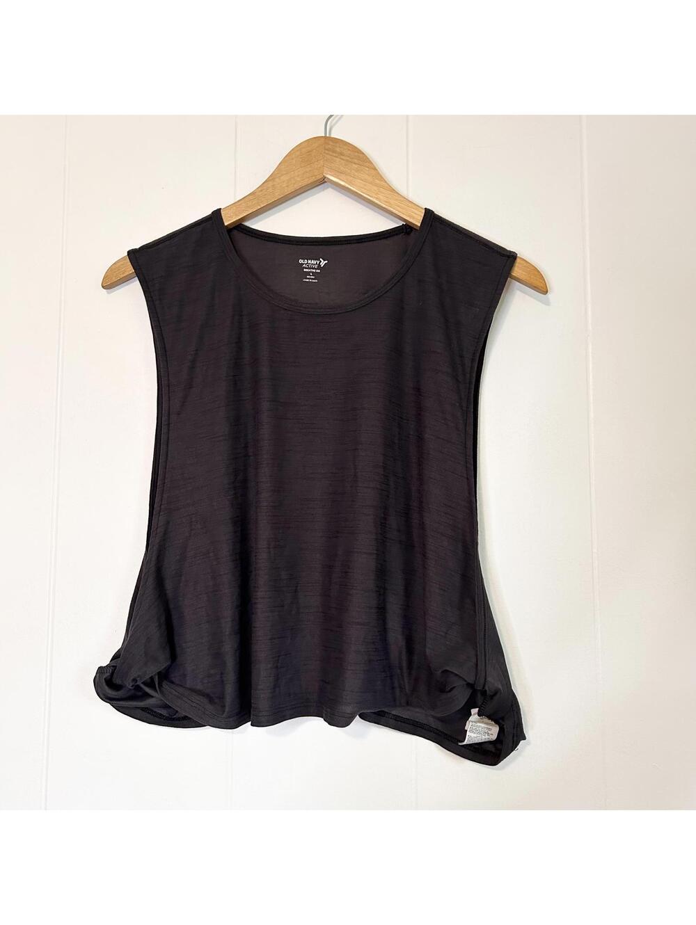 Old Navy Active Workout Gray Sleeveless Breathable Muscle Tank Women's Large